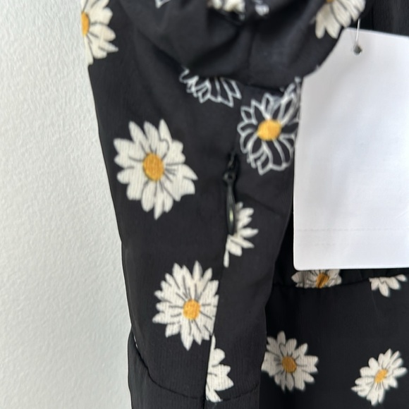 NWT BP Babydoll Mini Dress Puff Sleeve Sunflower 90's S - Picture 7 of 7